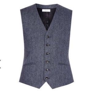 Reiss Tanaka W Modern Tailored Wool Waistcoat 38